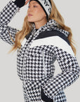 Chevron Ski Suit - Houndstooth