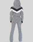 Chevron Ski Suit - Houndstooth