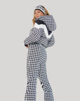 Chevron Ski Suit - Houndstooth