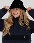 Mink Faux Fur Bucket Hat - Black