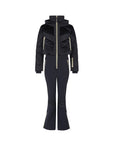 Chevron Ski Suit - Black Velvet