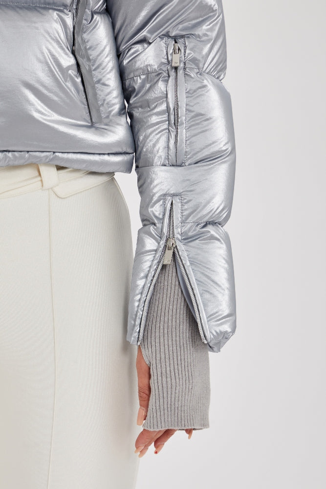 Silver ski online coat