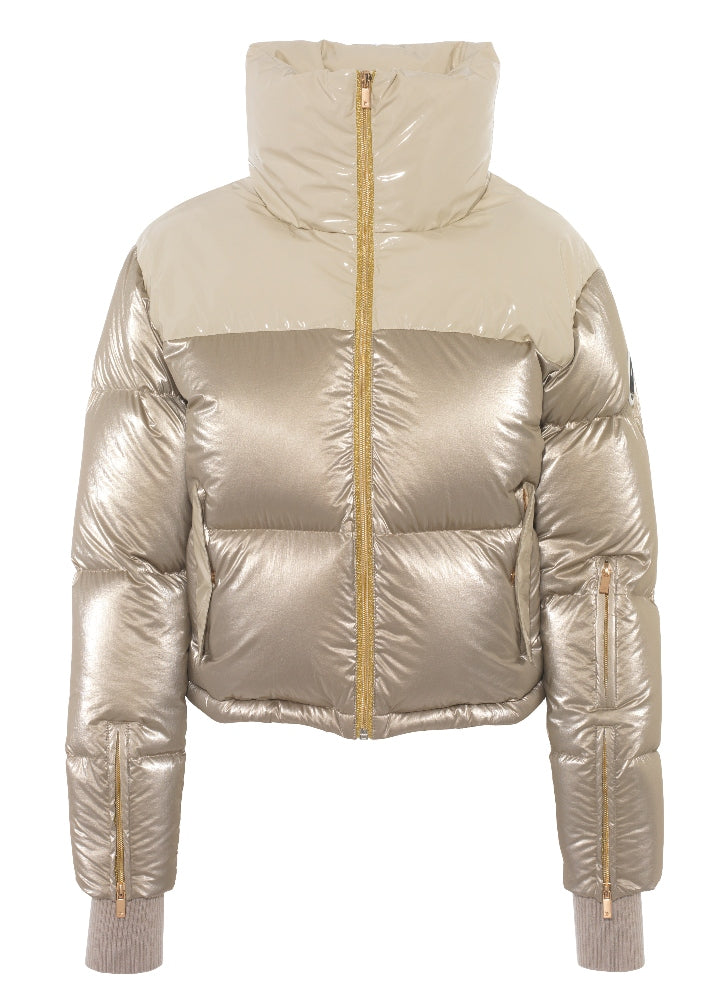 Metallic on sale snow jacket