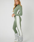 Racer Stripe Base Layer Set - Sage